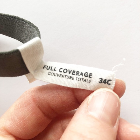 AERIE Bra Womens 34C Smoothez Full Coverage Underwire Dark Gray - Picture 5 of 6